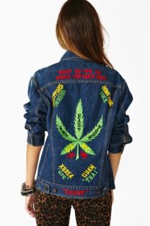 Embroidered Denim Tour Jacket in Vintage at Nasty Gal 