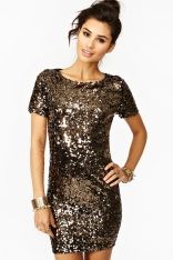 Goldmine Sequin Dress in Whats New at Nasty Gal 