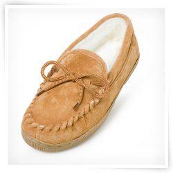 Lamo Womens Suede Moccasin Slippers