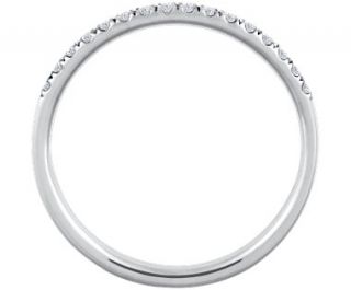 Petite Cathedral Pavé Diamond Ring in 18k White Gold (1/6 ct. tw 