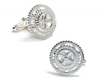 Cyclist Cuff Links in Sterling Silver  Blue Nile