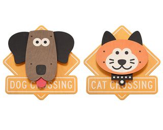 PET CROSSINGS  Animal Sign, Wall Art, Traffic Sign, Highway Sign 