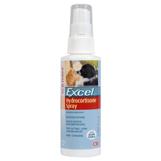 Excel Hydrocortisone Spray Relieves Itchy Skin in Pets   1800PetMeds