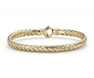 Basket Weave Bangle in 14k Yellow Gold  Blue Nile