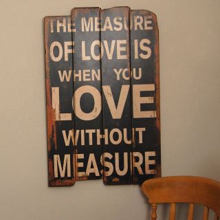 the measure of love wall art by velvet brown   