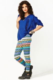 Neon Aztec Leggings in Clothes at Nasty Gal 