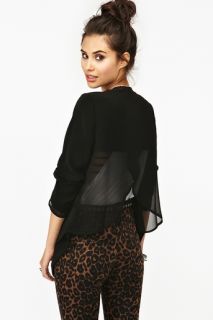 Chiffon Wrap Blazer in Clothes Outerwear at Nasty Gal 