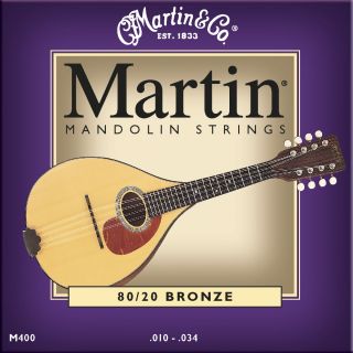 Martin M400 Bronze Mandolin Strings (Light, 10 34)