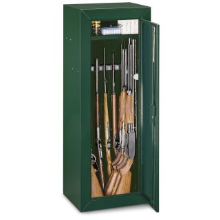 14   Gun Stack   On Gun Cabinet With Bonus Steel Pistol Box   556317 