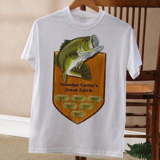 11867   Fishermans Plaque Personalized Apparel   White T Shirt