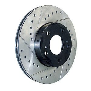 Centric SportStop Series Rotors   Cross drilled and Slotted 