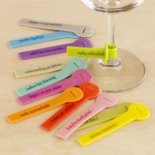 Wine Lines Reusable Glass Markers  World Market