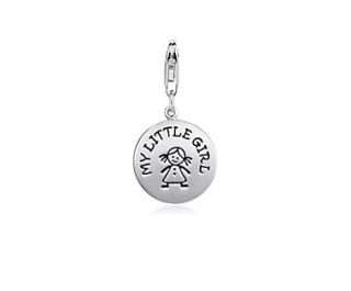 My Little Girl Charm in Sterling Silver  Blue Nile