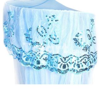 Light Blue Dome Spangle Palace Lace Bed Canopy Mosquito Net   Tmart 