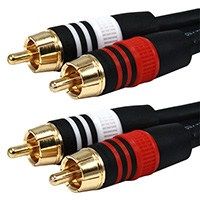 For only $6.49 each when QTY 50+ purchased   25ft Premium 2 RCA Plug/2 