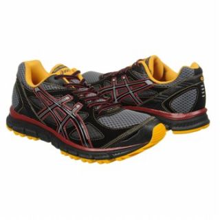 Athletics ASICS Mens GEL SCRAM Grey/Red/Gold FamousFootwear 