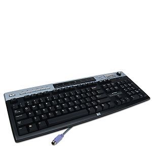 HP PS/2 104 Key Multimedia Keyboard (Black/Silver) HP 5187 6105 5219