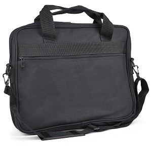 Canvas Notebook Bag w/Adjustable Shoulder Strap   Fits up to 15.4 