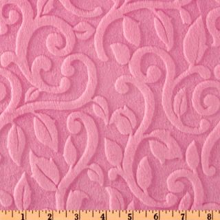Minky Vine Cuddle Sofia Pink   Discount Designer Fabric   Fabric