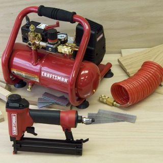 Craftsman 1 gal. 1/2 hp Compressor with 2 in 1 Nailer/Stapler   