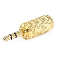 Product Image for Metal 3.5mm Stereo Plug to 3.5mm Stereo Jack Adaptor 