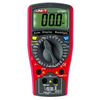 UT50C Digital Multimeter with Temperature & Frequency  Multimeters 