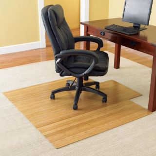 Bamboo Office Chair Mats at Brookstone—Buy Now