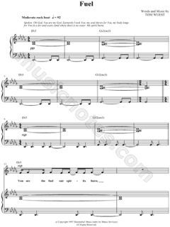 Image of SONICFLOOd   Fuel Sheet Music    & Print