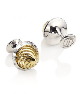 Jack Row – Jack Row Architect Gold Cufflinks with Diamonds at 