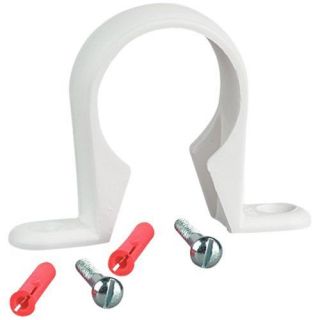 White Pipe Brackets 32mm PK2   Waste Pipe   Pipe & Waste  Tools 