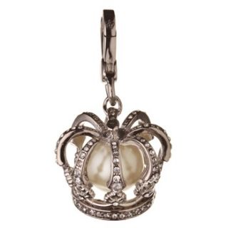 Juicy Couture Silver Crystal Crown Charm