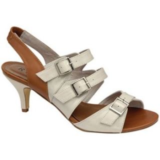 Ravel Cream Genuine Sandals 5cm Heel