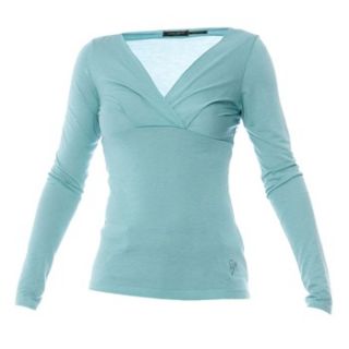 Guess by Marciano Turquoise Wrap Front Top