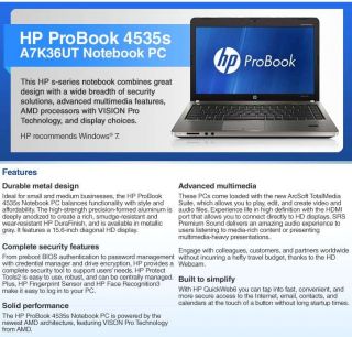 Buy the HP 15.6 AMD Dual Core 320GB HDD Notebook .ca