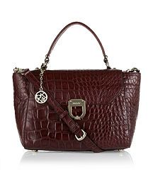 View the Gramercy Croc Leather Satchel