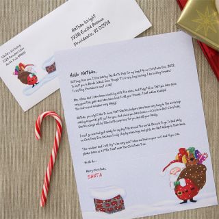 6235   Rooftop Personalized Letter From Santa 