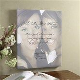 Personalized Photo & Poem Canvas Art Gifts for Friends 