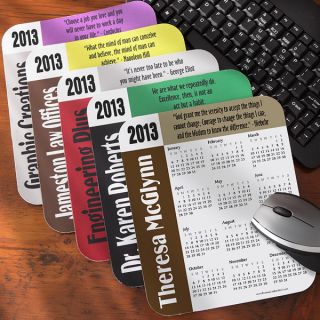 8797   You Design It Personalized Calendar Quote Mouse Pad 