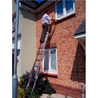 Professional 3 Section Extension Ladder   Extension & Roof Ladders 