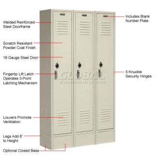 Rugged all steel construction makes Paramount ideal for school lockers 