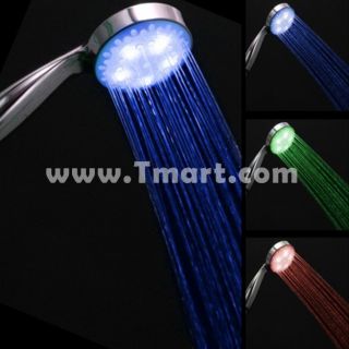 27D x 4.57L Inch ABS Water Saving Temperature Sensor RGB 3 Colors 