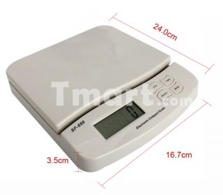 25Kg x 1g LCD Kitchen Diet Food Mail Postal Digital Scale with Auto 