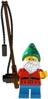 LEGO Series Four Minifigures   Lawn Gnome with Fishing Rod   Class A
