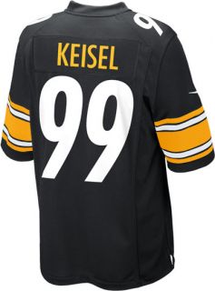 Brett Keisel Jersey Home Black Game Replica #99 Nike Pittsburgh 