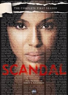 Scandal The Complete First Season (DVD, 2012, 2 Disc Set) NEW Season 