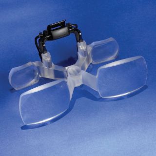 The Only Eight Diopter Clip On Magnifier   Hammacher Schlemmer 