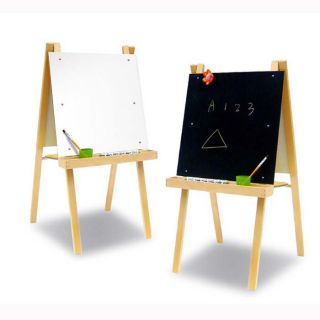 Economy Art Easel with Chalk and White Boards at Brookstone—Buy Now