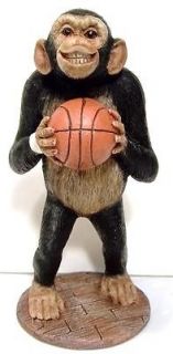 MONKEY BASKETBALL PLAYER FIGURINE   5.5   New in Box   FREE SHIP