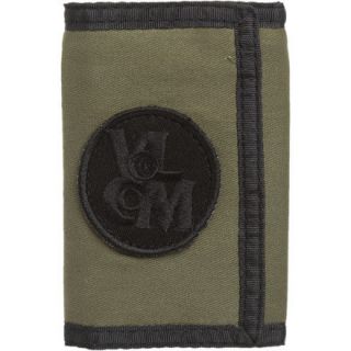 Volcom Mens Patches Tri Fold Wallet Olive NEW