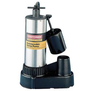 Craftsman Professional 1/2 hp Stainless Steel Submersible Sump Pump 
